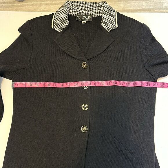 ST. JOHN by Marie Gray women’s black evening sweater/ blazer size 14 - Picture 12 of 12